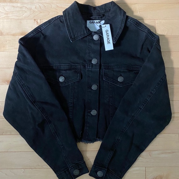 BNWT Garage Cropped Denim Jacket - Picture 1 of 3